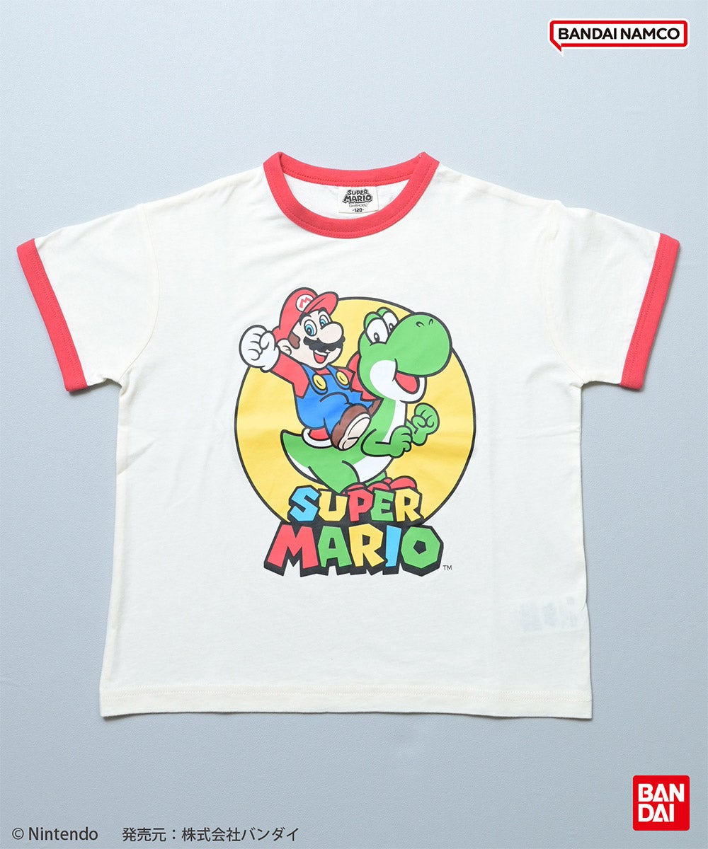 別注】SUPER MARIO プリントリンガー半袖Tシャツ ｜ トップス ｜ 子供