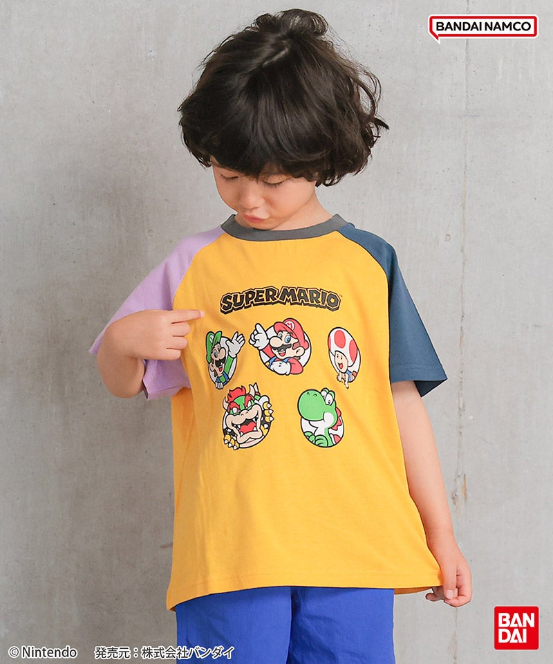 別注】SUPER MARIO マルチカラープリント半袖Tシャツ ｜ トップス