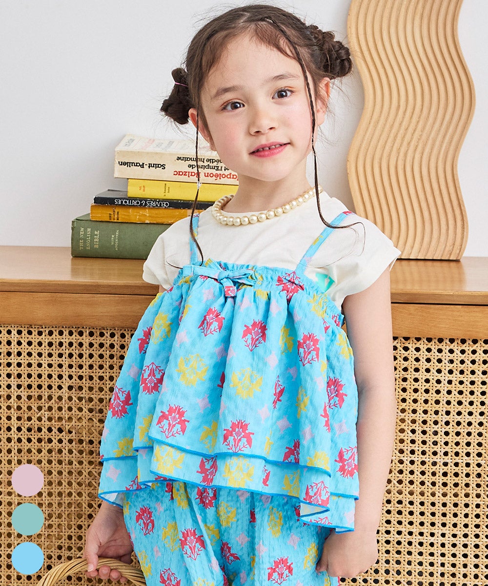 総柄サッカー2WAYキャミソール ｜ トップス ｜ 子供服のセレクト