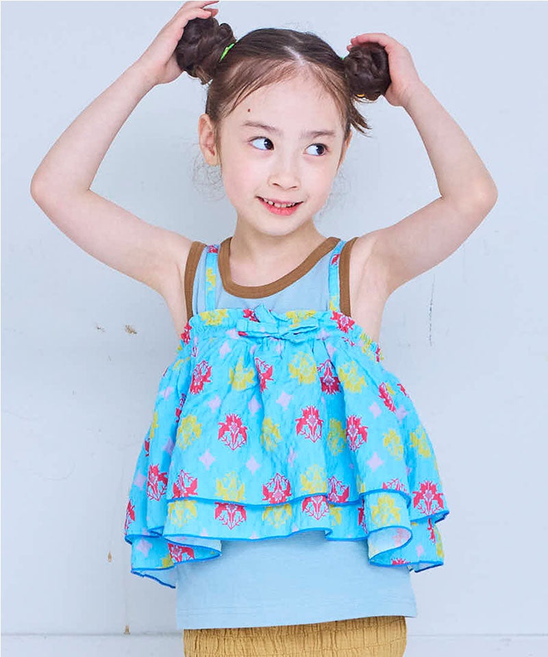 総柄サッカー2WAYキャミソール ｜ トップス ｜ 子供服のセレクト