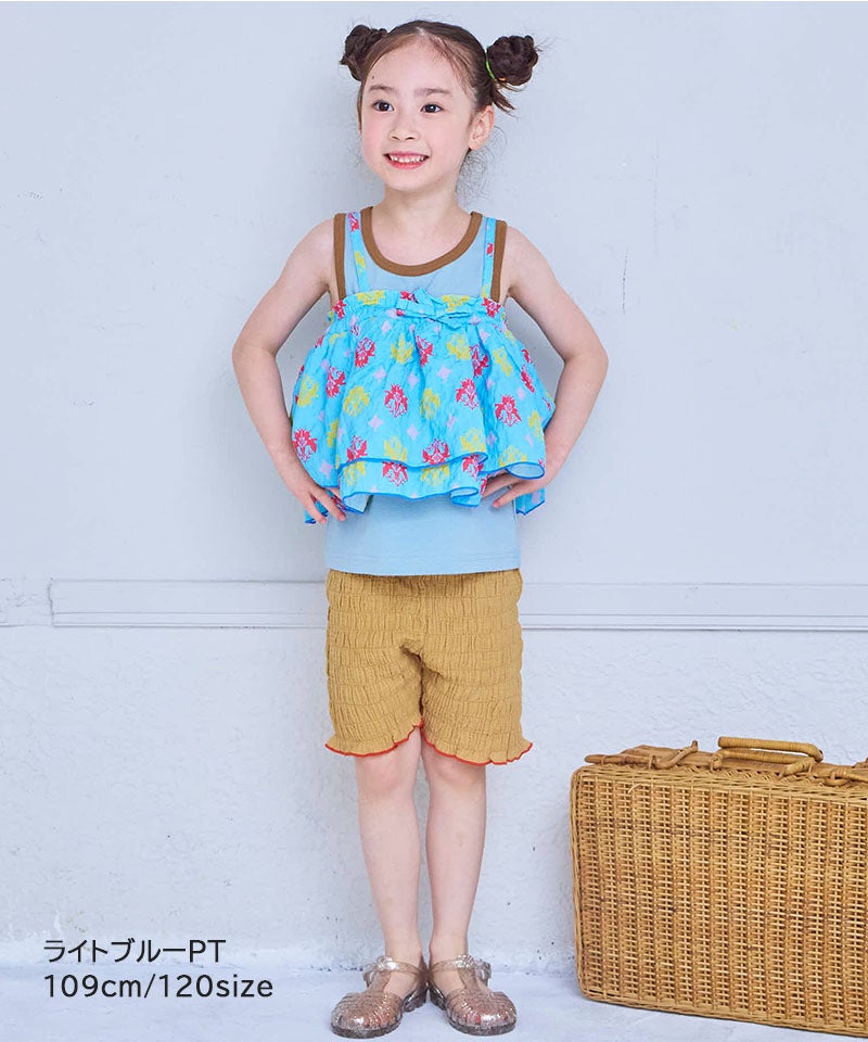総柄サッカー2WAYキャミソール ｜ トップス ｜ 子供服のセレクト