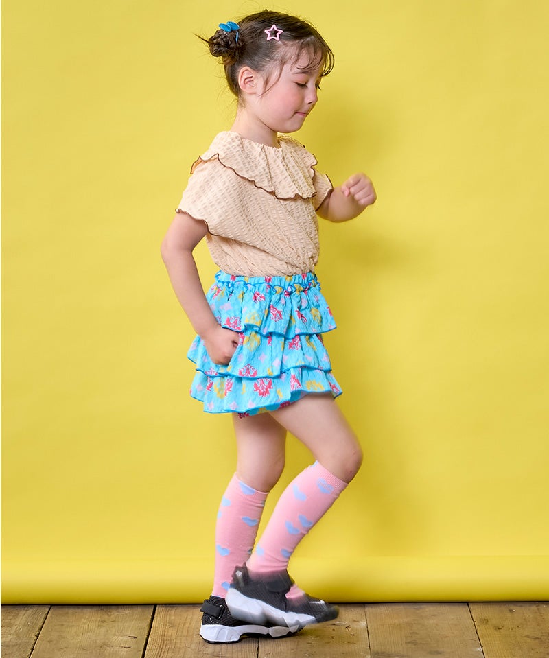 総柄サッカーフリルキュロットパンツ ｜ ボトムス ｜ 子供服のセレクト