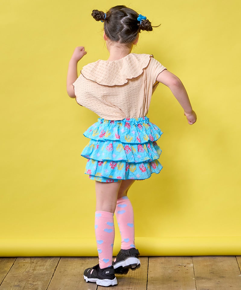 総柄サッカーフリルキュロットパンツ ｜ ボトムス ｜ 子供服のセレクト