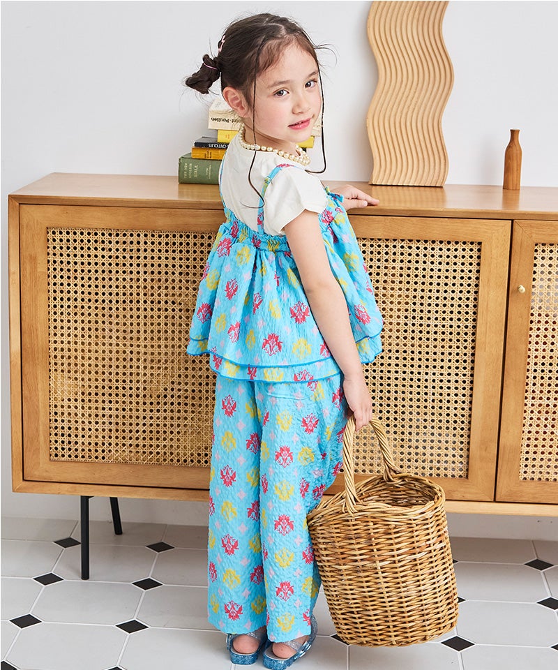 総柄サッカー9分丈パンツ ｜ ボトムス ｜ 子供服のセレクトショップ