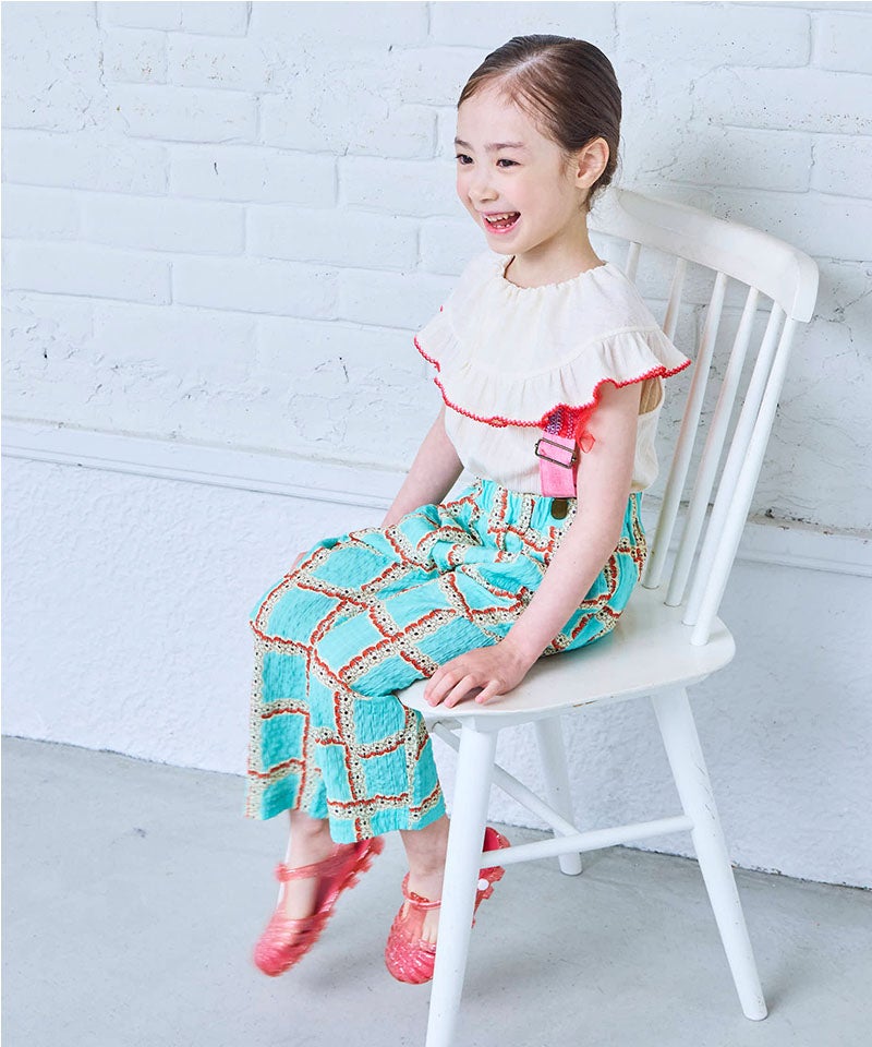 総柄サッカー9分丈パンツ ｜ ボトムス ｜ 子供服のセレクトショップ