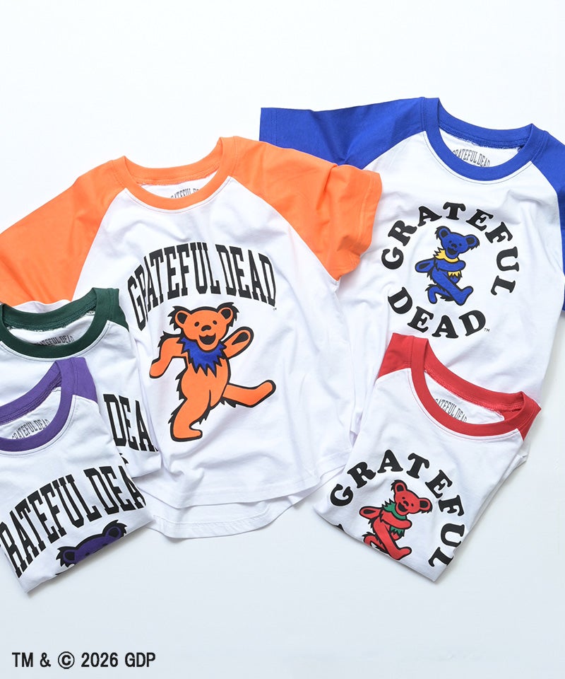 別注】GRATEFUL DEAD ラグラン半袖Tシャツ ｜ トップス ｜ 子供服の