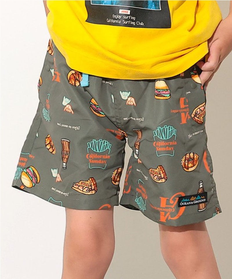 撥水加工】Jr.ウミヤマ総柄夏ショートパンツ ｜ ボトムス ｜ 子供服の