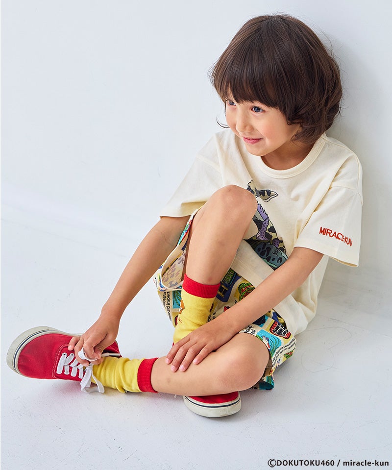 別注】Miracle-kun ミラクルザウルスプリント半袖Tシャツ ｜ トップス