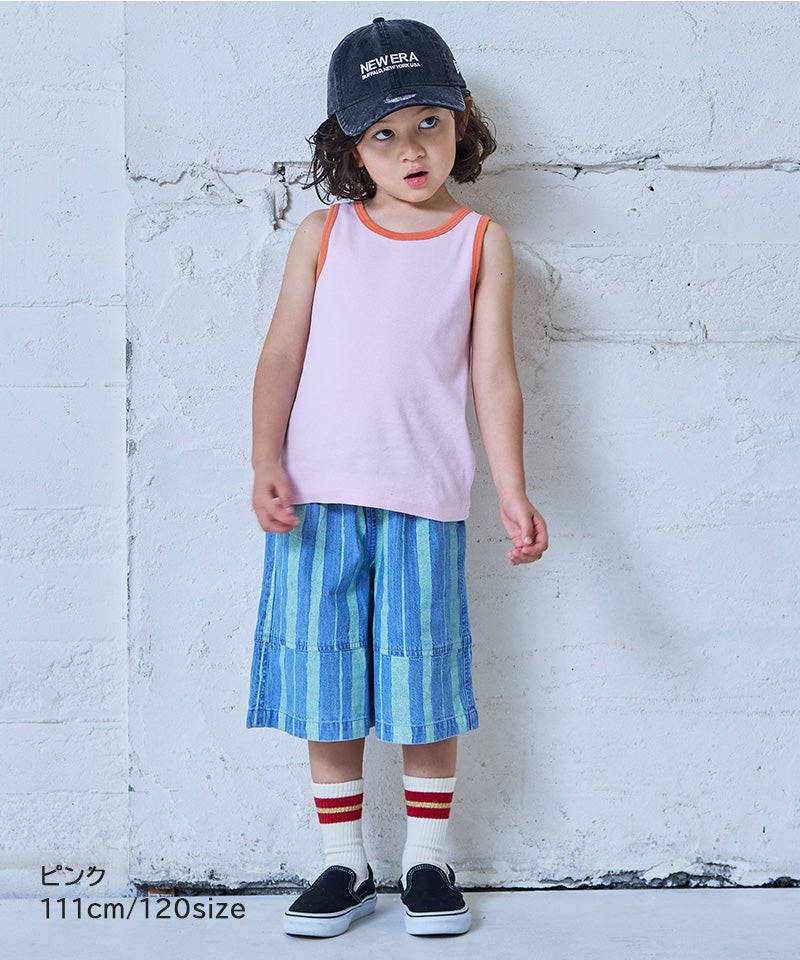親子お揃い】無地スパンフライスタンクトップ ｜ トップス ｜ 子供服の