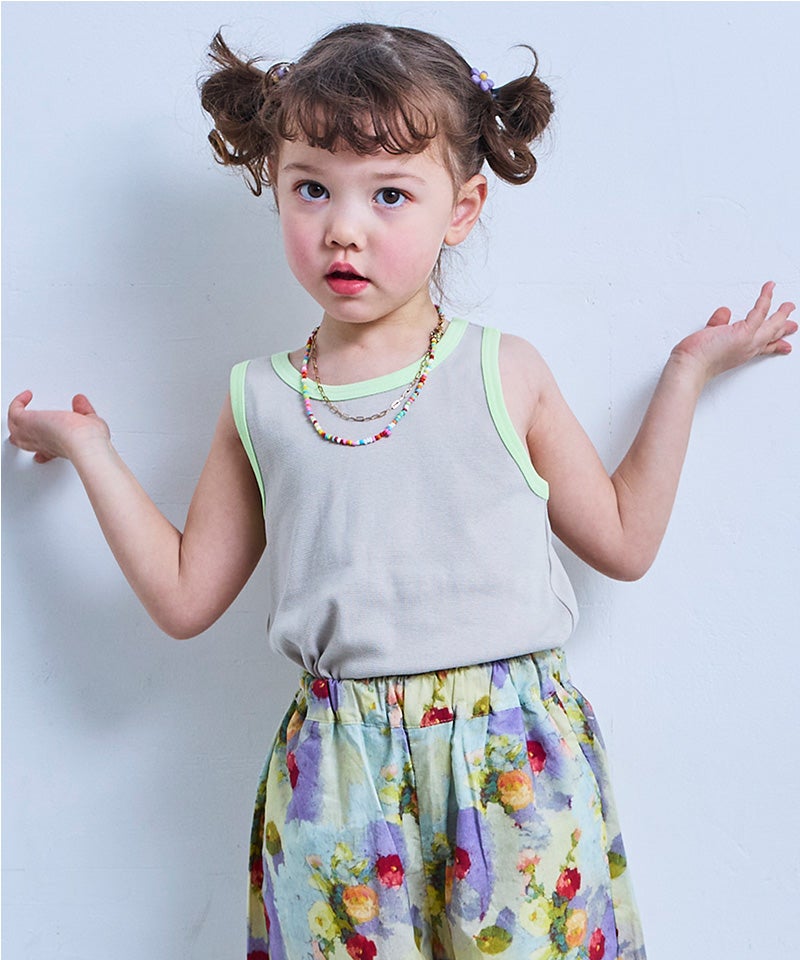 親子お揃い】無地スパンフライスタンクトップ ｜ トップス ｜ 子供服の