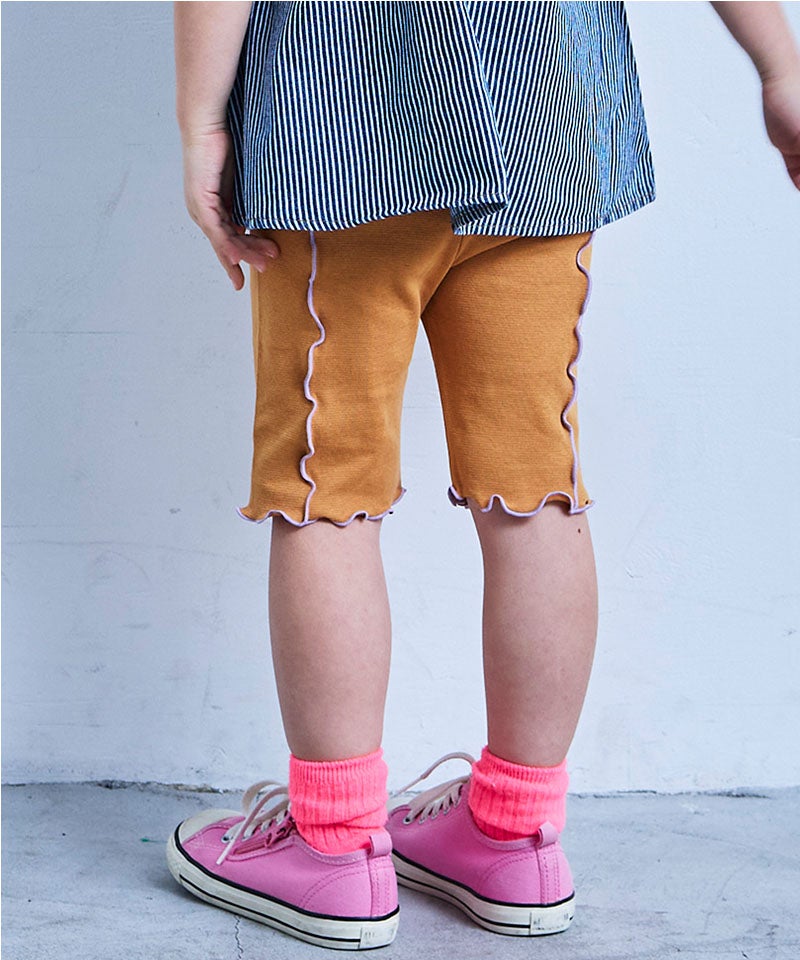 親子お揃い】無地メローバイカーパンツ ｜ ボトムス ｜ 子供服の