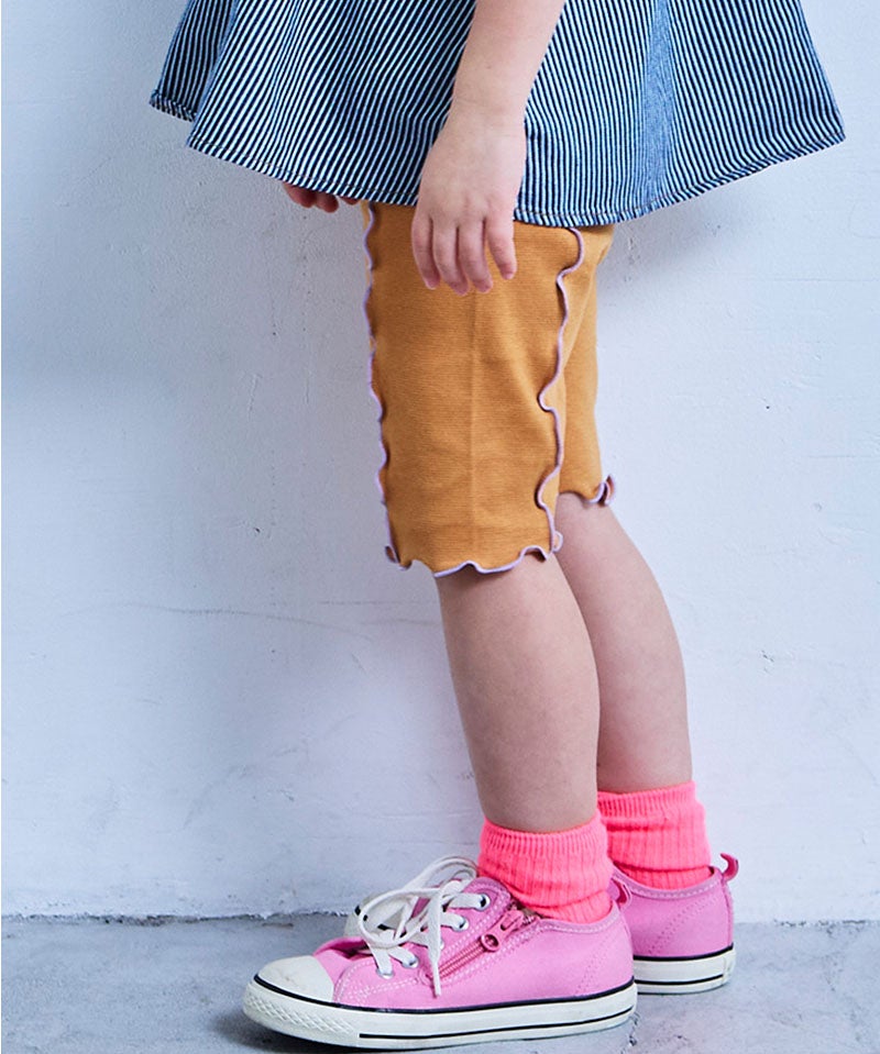 親子お揃い】無地メローバイカーパンツ ｜ ボトムス ｜ 子供服の