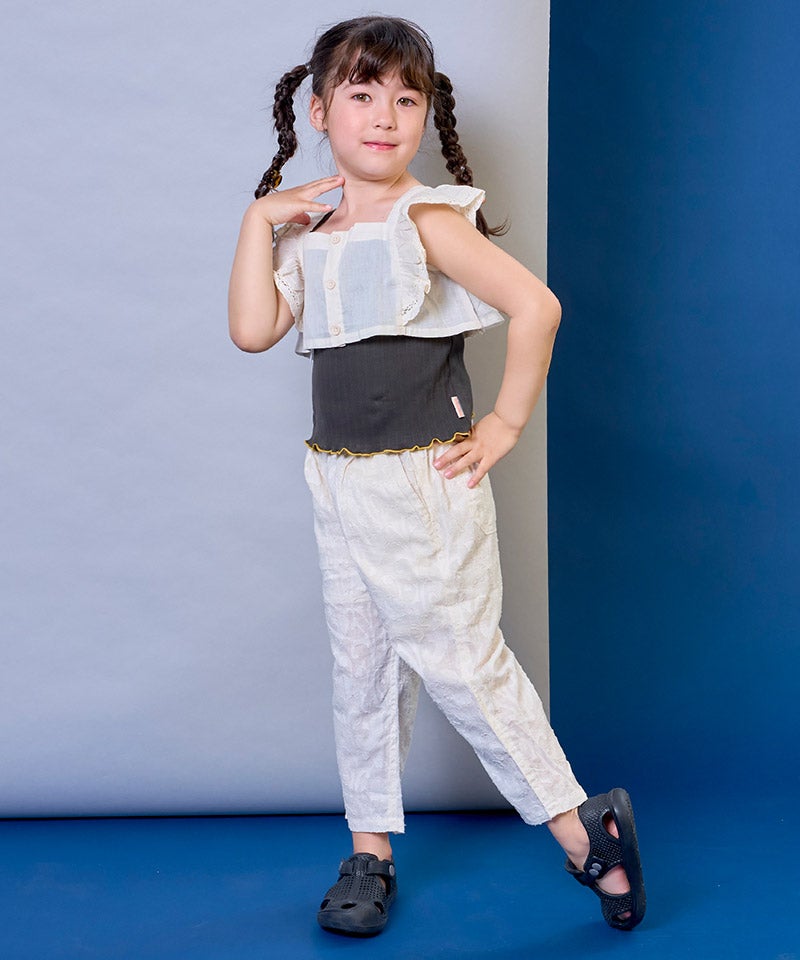 親子お揃い】ジャガードローンリラックスパンツ ｜ ボトムス ｜ 子供服