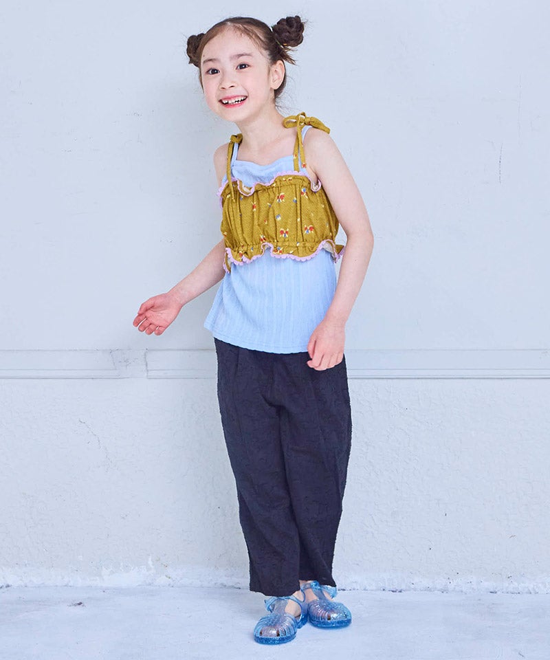 親子お揃い】ジャガードローンリラックスパンツ ｜ ボトムス ｜ 子供服