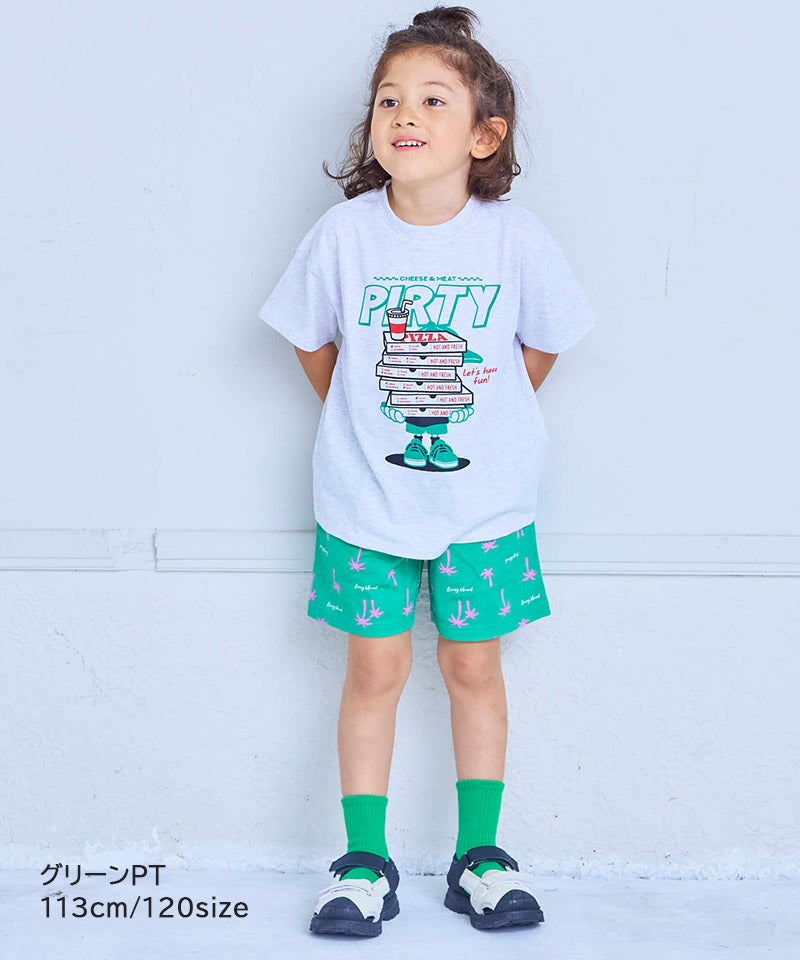 ミニ裏毛総柄ショートパンツ ｜ ボトムス ｜ 子供服のセレクトショップ