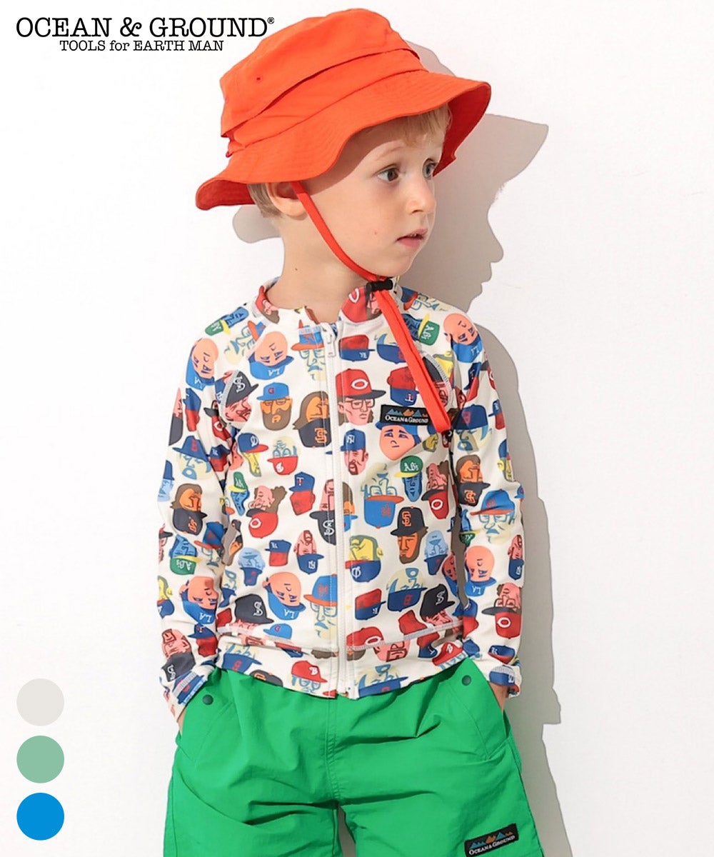 水着】BOY'S総柄ZIPラッシュガード ｜ 水着・プールグッズ ｜ 子供服の