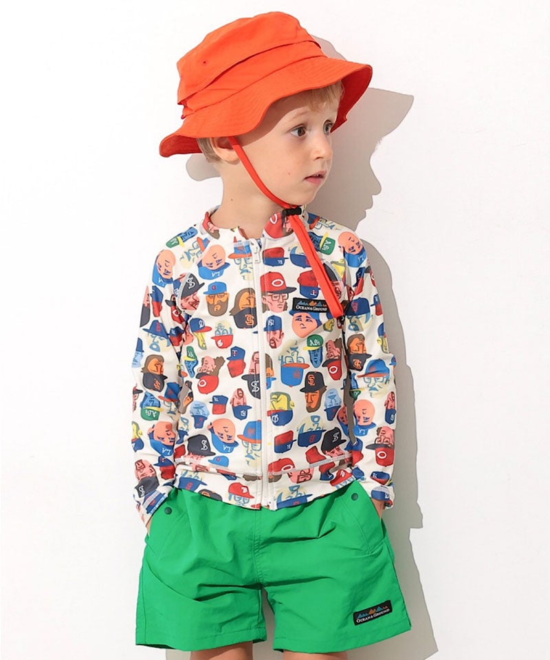 水着】BOY'S総柄ZIPラッシュガード ｜ 水着・プールグッズ ｜ 子供服の