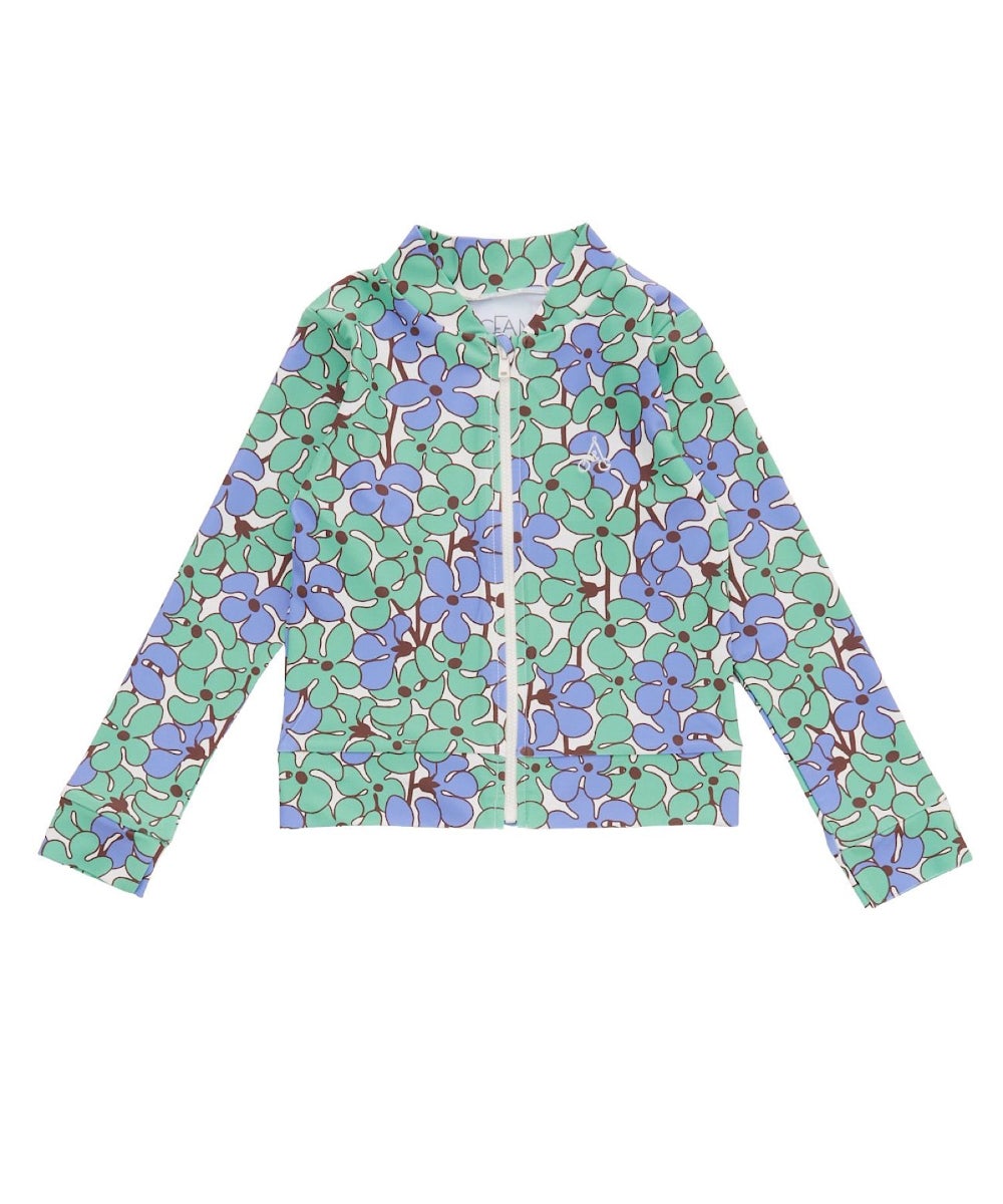 水着】GIRL'S総柄ZIPラッシュガード ｜ 水着・プールグッズ ｜ 子供服