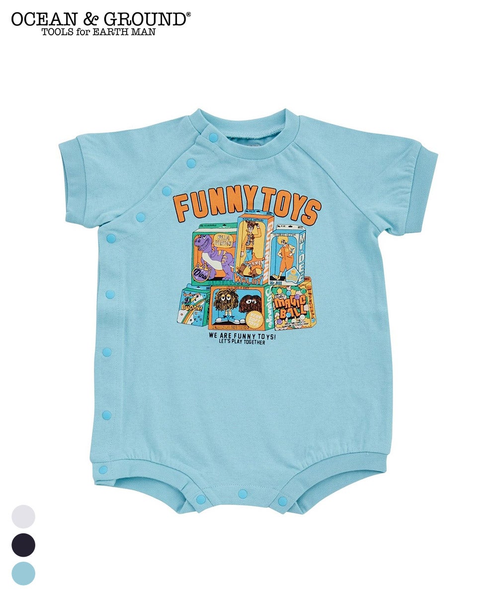 FUNNY TOY'Sプリントロンパス ｜ ベビーウェア・雑貨 ｜ 子供服の