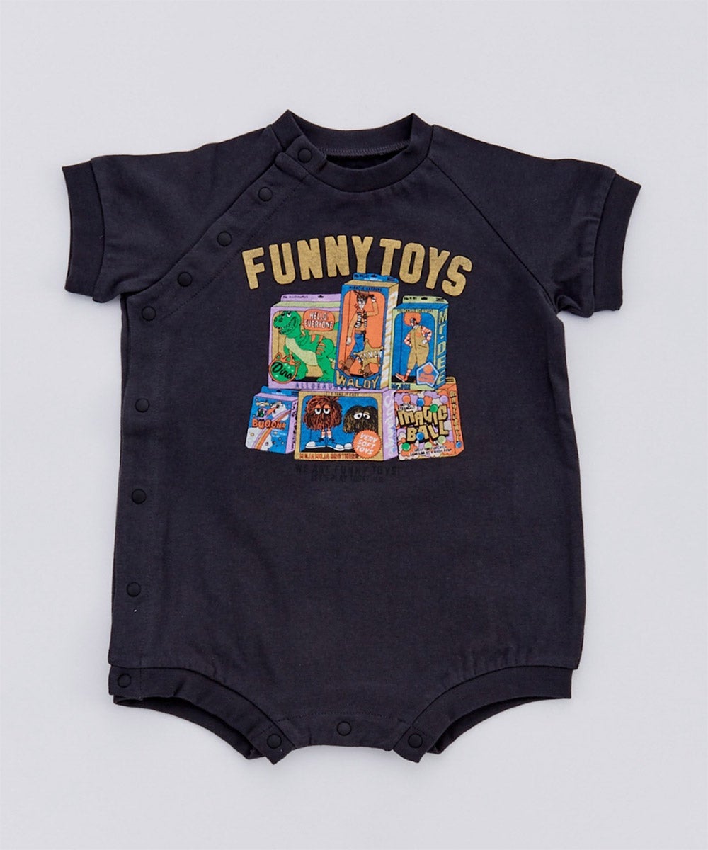 FUNNY TOY'Sプリントロンパス ｜ ベビーウェア・雑貨 ｜ 子供服の
