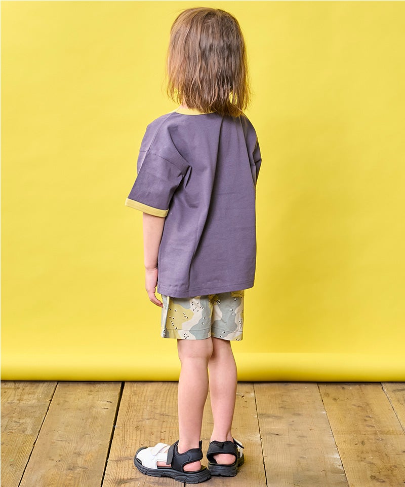 別注】ミッキーレトロプリントリンガー半袖Tシャツ ｜ トップス