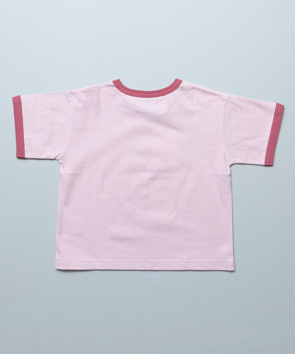 別注】ミッキーレトロプリントリンガー半袖Tシャツ ｜ トップス