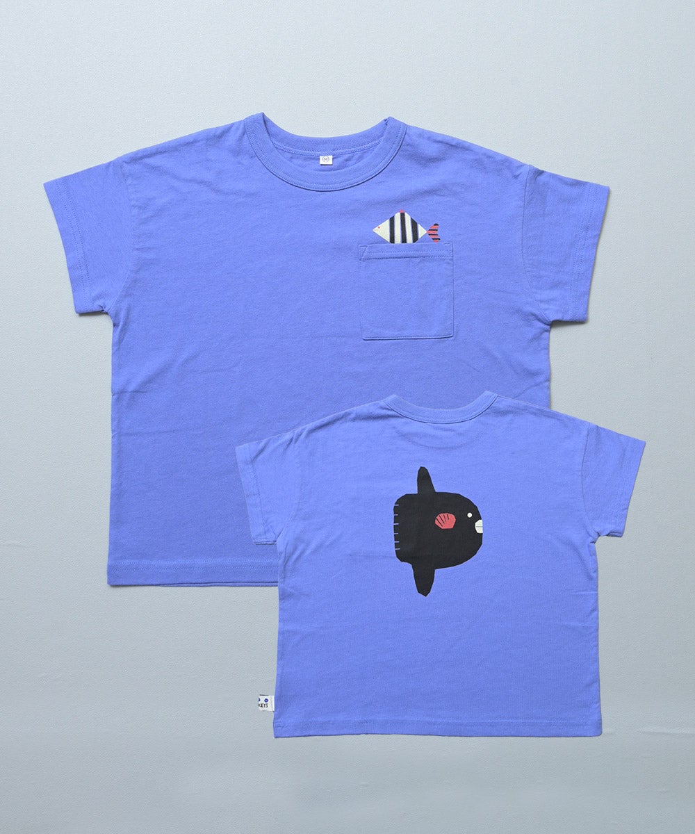 親子お揃い】ポケットひょっこり半袖Tシャツ/大人サイズ ｜ トップス