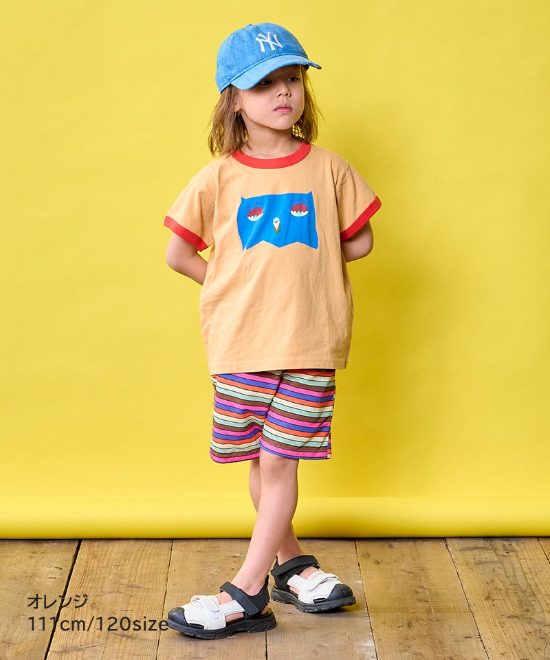 親子お揃い】OKAOリンガージャスト半袖Tシャツ ｜ トップス ｜ 子供服