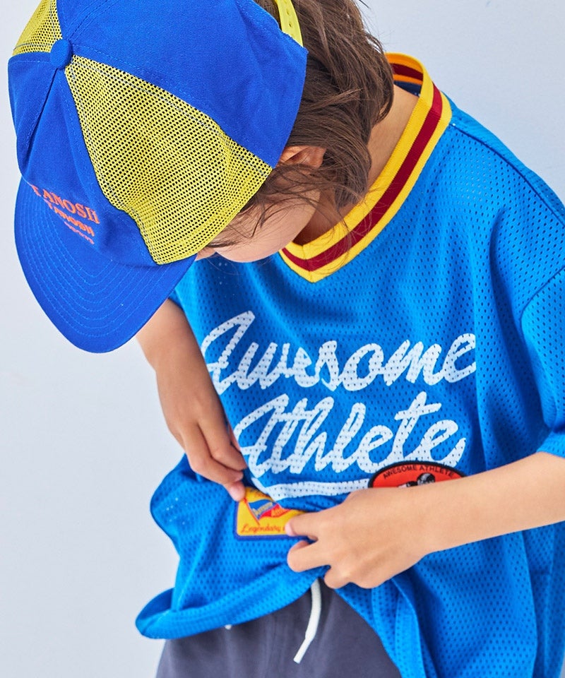 TIME SALE】メッシュワッペン半袖Tシャツ ｜ トップス ｜ 子供服の