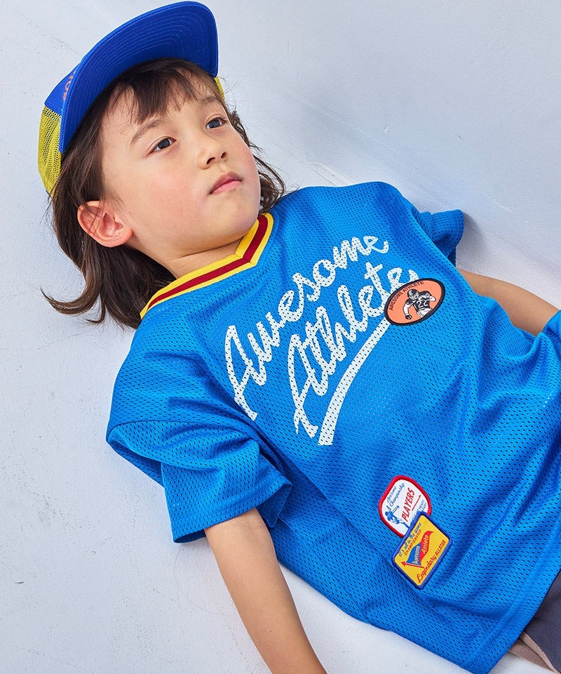 TIME SALE】メッシュワッペン半袖Tシャツ ｜ トップス ｜ 子供服の