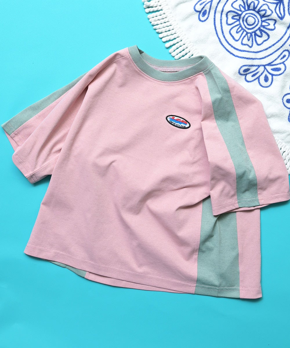 水陸両用】切り替えラインラグラン半袖Tシャツ ｜ トップス ｜ 子供服