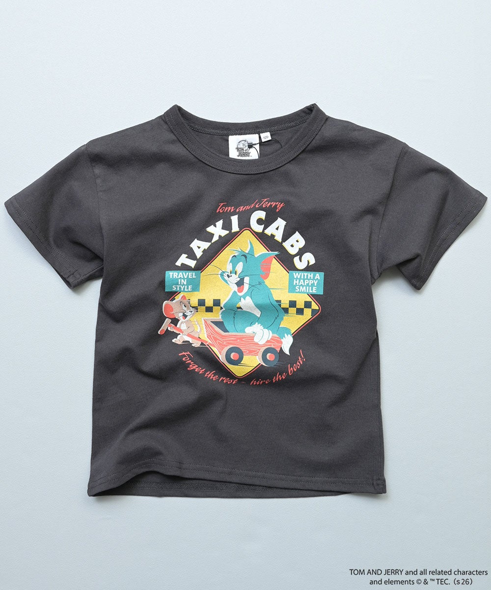 別注】【親子お揃い】トムとジェリー プリント半袖Tシャツ/大人サイズ