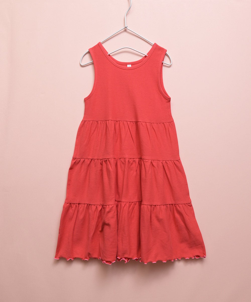 梨地ティアードワンピース ｜ ワンピース ｜ 子供服のセレクトショップ