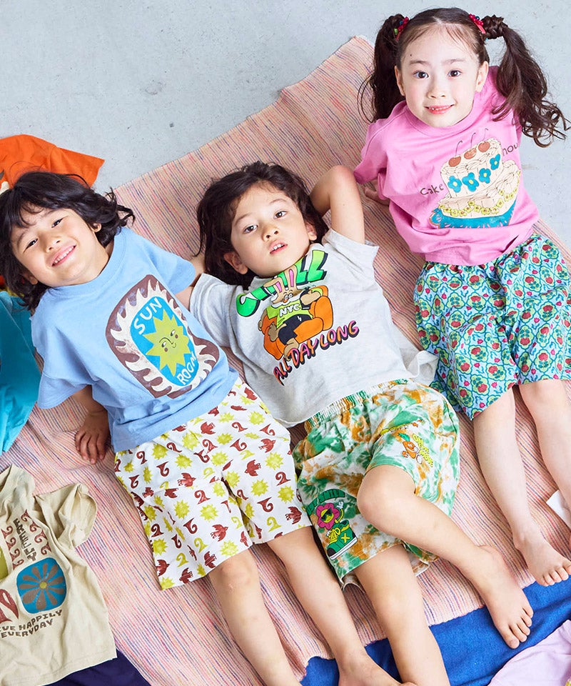ぱぱっとサマーセットアップ（Tシャツ+ハーフパンツ） ｜ セットアップ