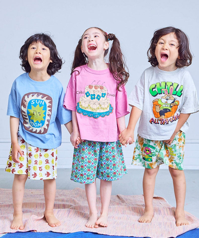 ぱぱっとサマーセットアップ(Tシャツ+ハーフパンツ) ｜ セットアップ