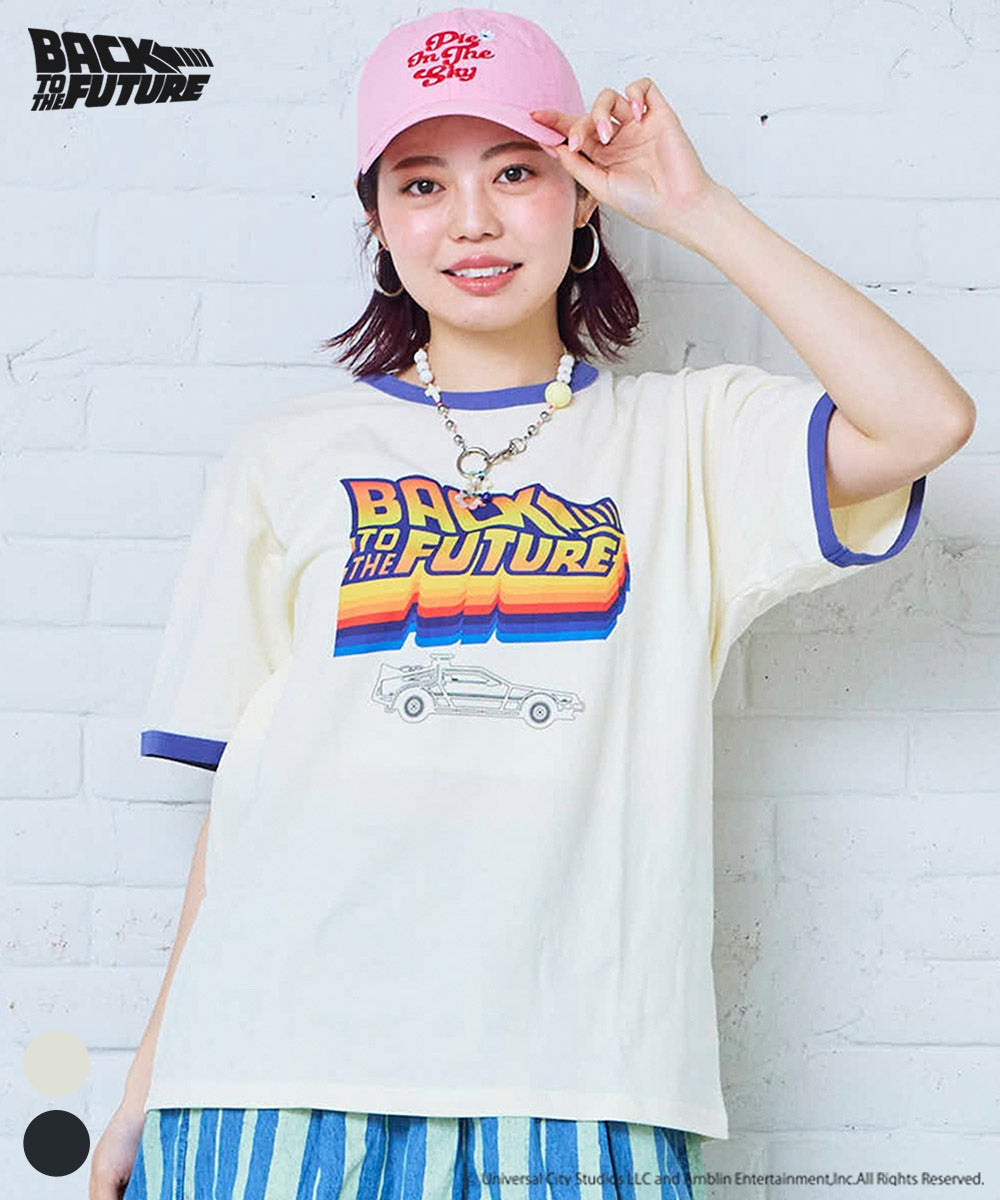 別注】【親子お揃い】BACK TO THE FUTURE プリント半袖Tシャツ/大人