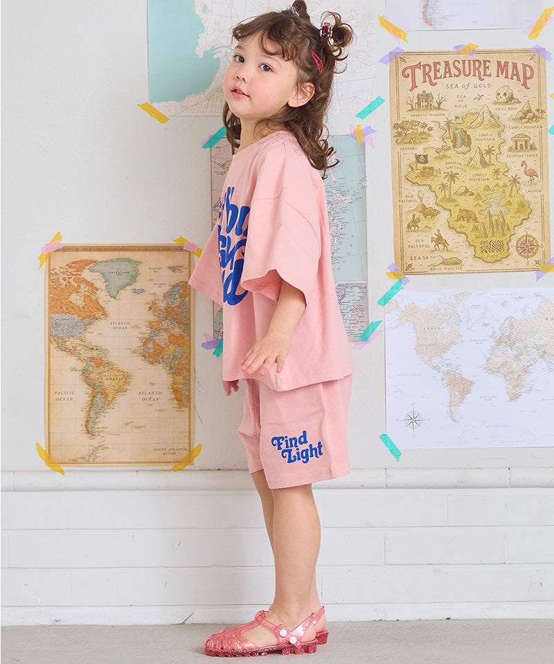 半袖プリントセットアップ（Tシャツ+ハーフパンツ） ｜ セットアップ