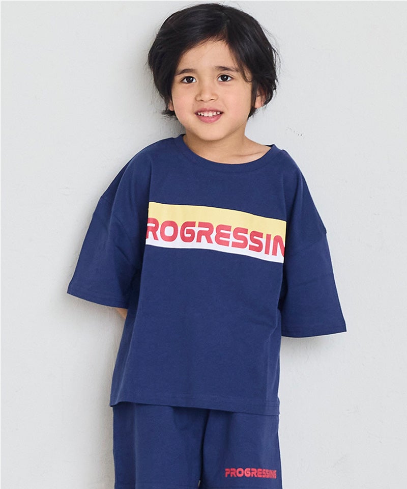 未使用品 グッチ セットアップ Tシャツ パンツ キッズ インターロッキングG 半袖プリントセットアップ（Tシャツ+ハーフパンツ） ｜ セットアップ