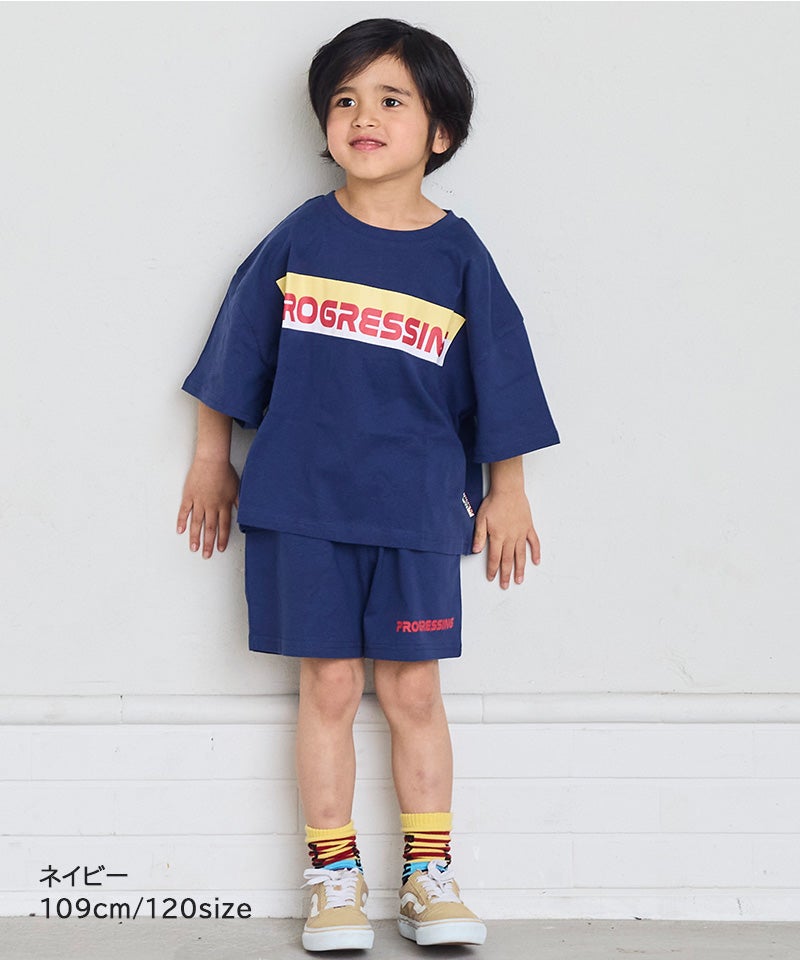 半袖プリントセットアップ（Tシャツ+ハーフパンツ） ｜ セットアップ