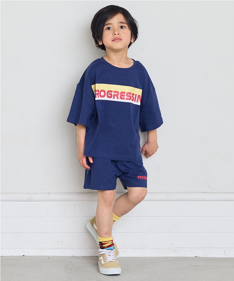 半袖プリントセットアップ（Tシャツ+ハーフパンツ） ｜ セットアップ
