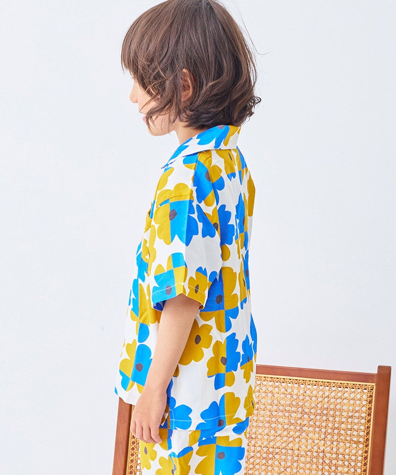 総柄オープンカラーシャツ ｜ トップス ｜ 子供服のセレクトショップ