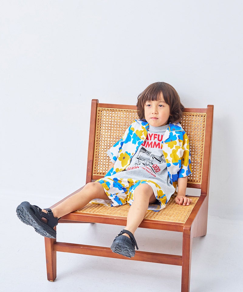 トップス Kon 総柄オープンカラーシャツ ｜ トップス ｜ 子供服のセレクトショップ