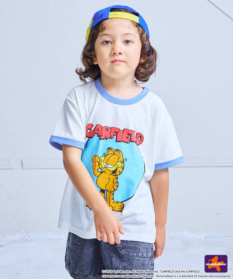 別注】【親子お揃い】GARFIELD プリント半袖Tシャツ ｜ トップス