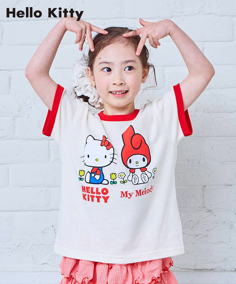 別注】【親子お揃い】HELLO KITTY プリント半袖Tシャツ ｜ トップス