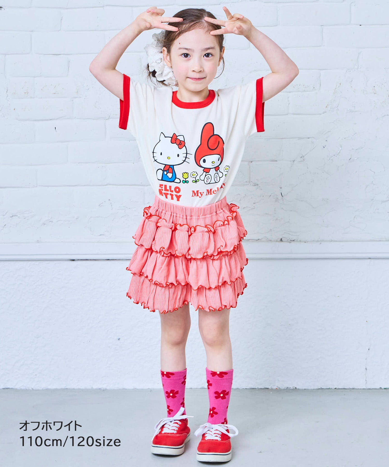 別注】【親子お揃い】SANRIO プリント半袖Tシャツ ｜ トップス ｜ 子供