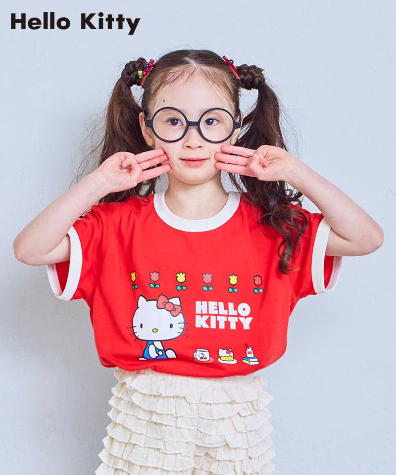 別注】【親子お揃い】HELLO KITTY プリント半袖Tシャツ ｜ トップス