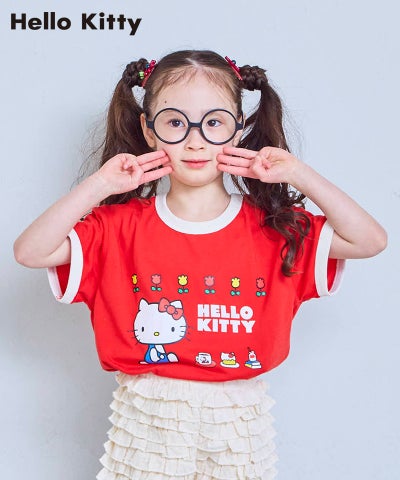 別注】【親子お揃い】HELLO KITTY プリント半袖Tシャツ ｜ トップス 