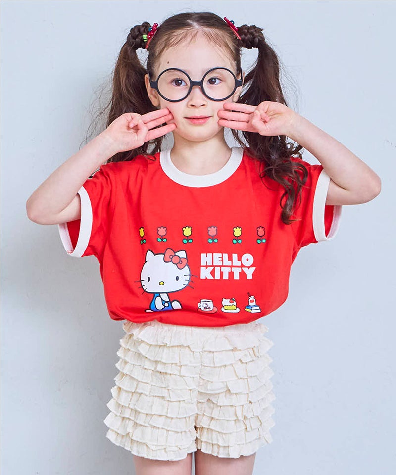 別注】【親子お揃い】HELLO KITTY プリント半袖Tシャツ ｜ トップス