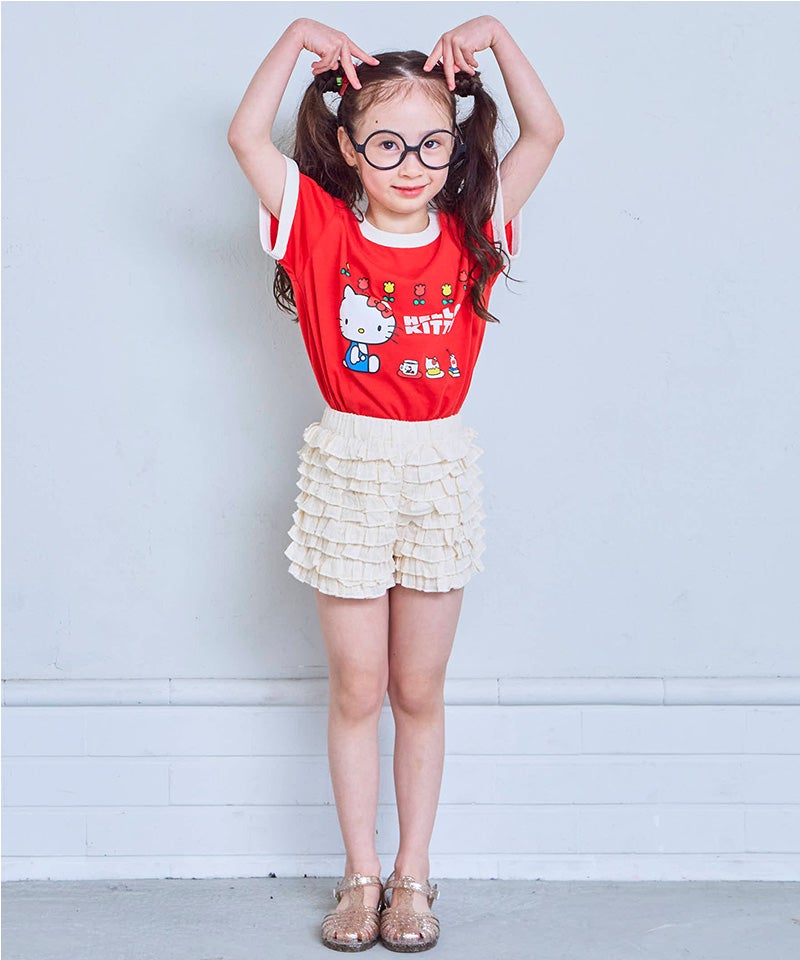 別注】【親子お揃い】HELLO KITTY プリント半袖Tシャツ ｜ トップス