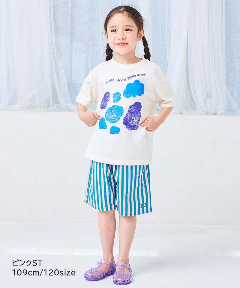 水陸両用】【速乾】総柄メッシュショートパンツ ｜ ボトムス ｜ 子供服